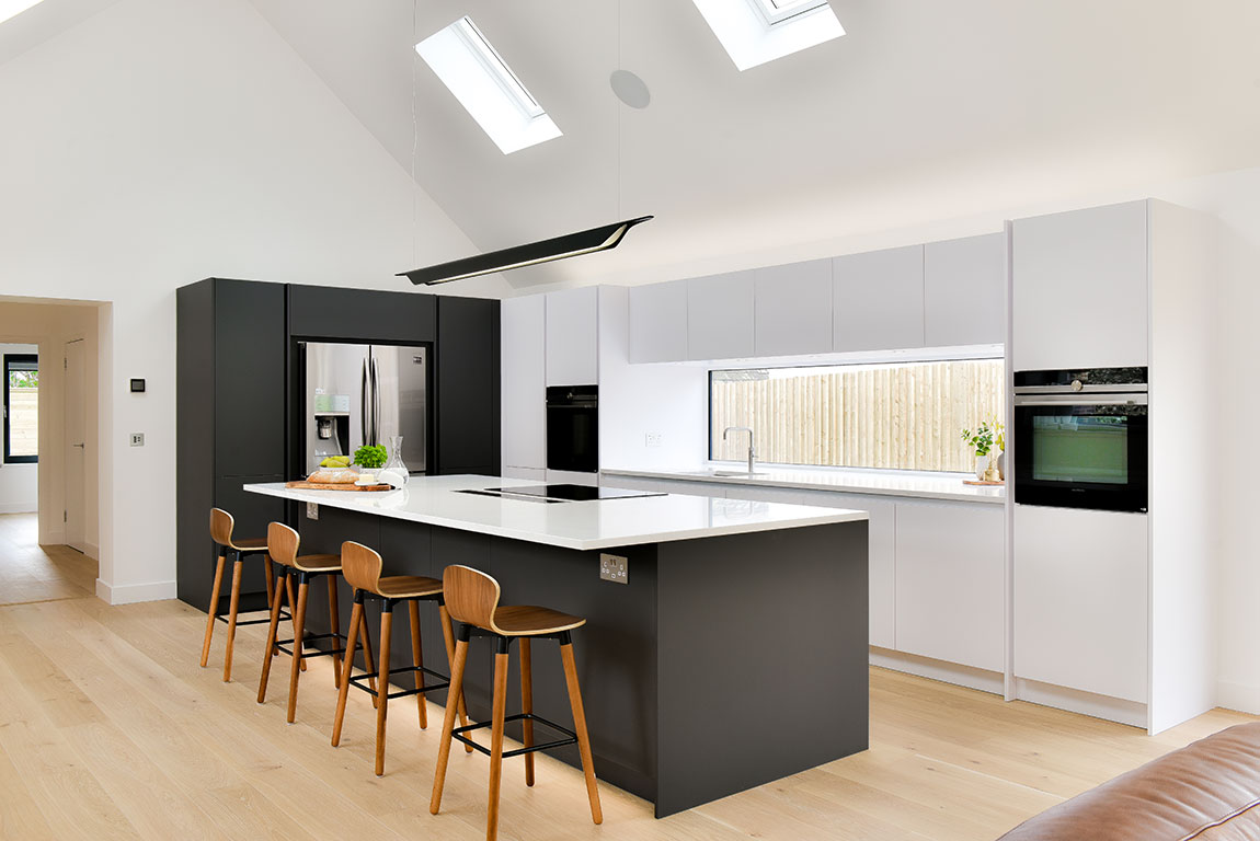 Sleek Minimalist Grey & White Kitchen Sleek Minimalist Grey & White Kitchen