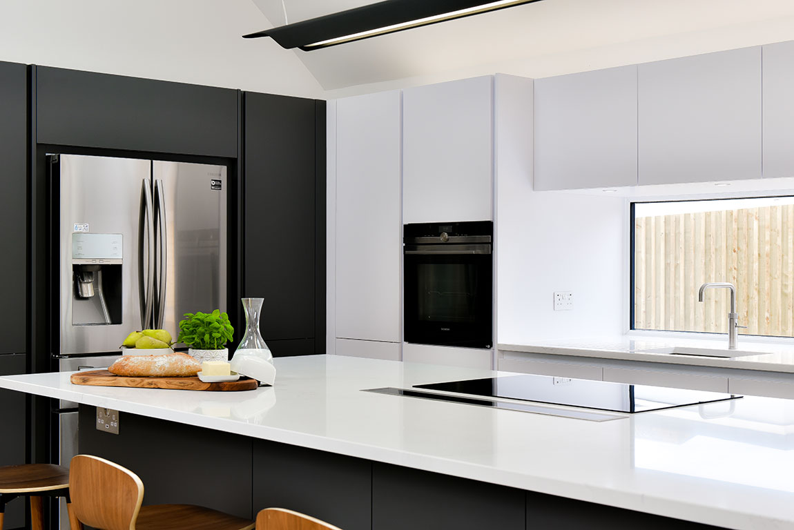 Sleek Minimalist Grey & White Kitchen Sleek Minimalist Grey & White Kitchen