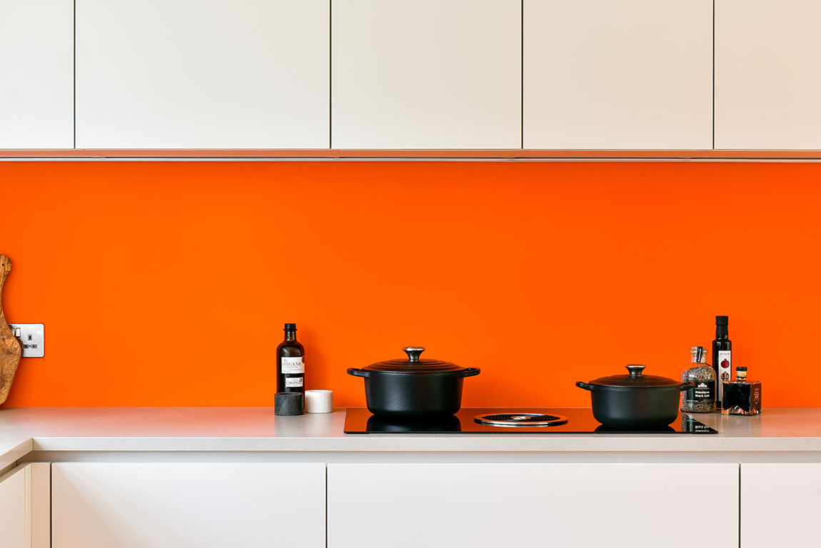 Fresh Orange, White And Wood Kitchen Fresh Orange, White And Wood Kitchen