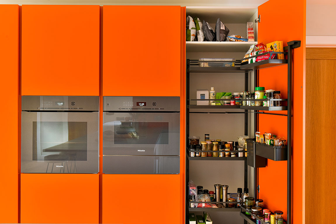 Fresh Orange, White And Wood Kitchen Fresh Orange, White And Wood Kitchen