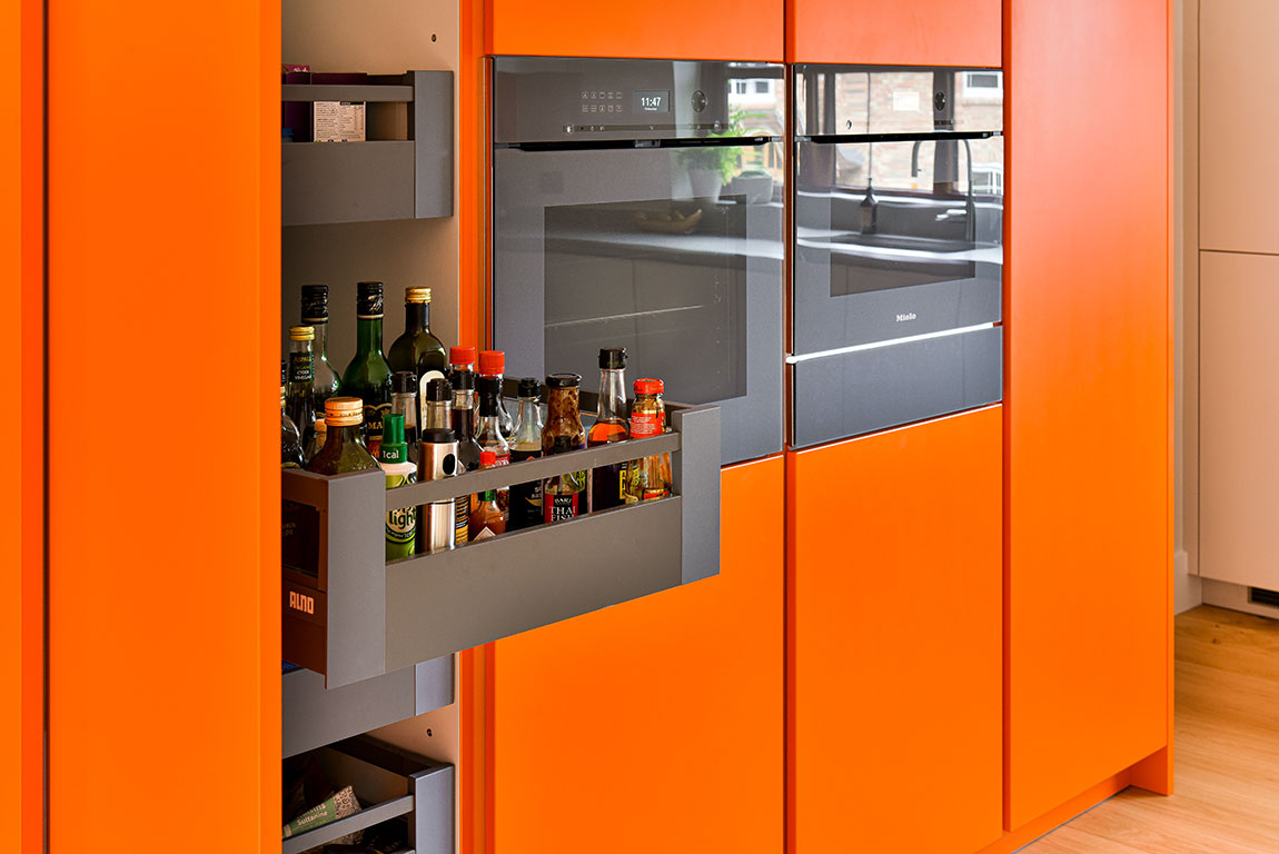 Fresh Orange, White And Wood Kitchen Fresh Orange, White And Wood Kitchen