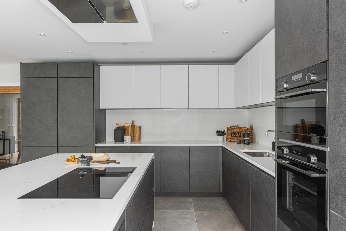 Contemporary Open Plan Apartment In Grey Contemporary Open Plan Apartment In Grey