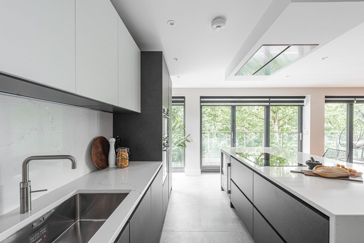 Contemporary Open Plan Apartment In Grey Contemporary Open Plan Apartment In Grey