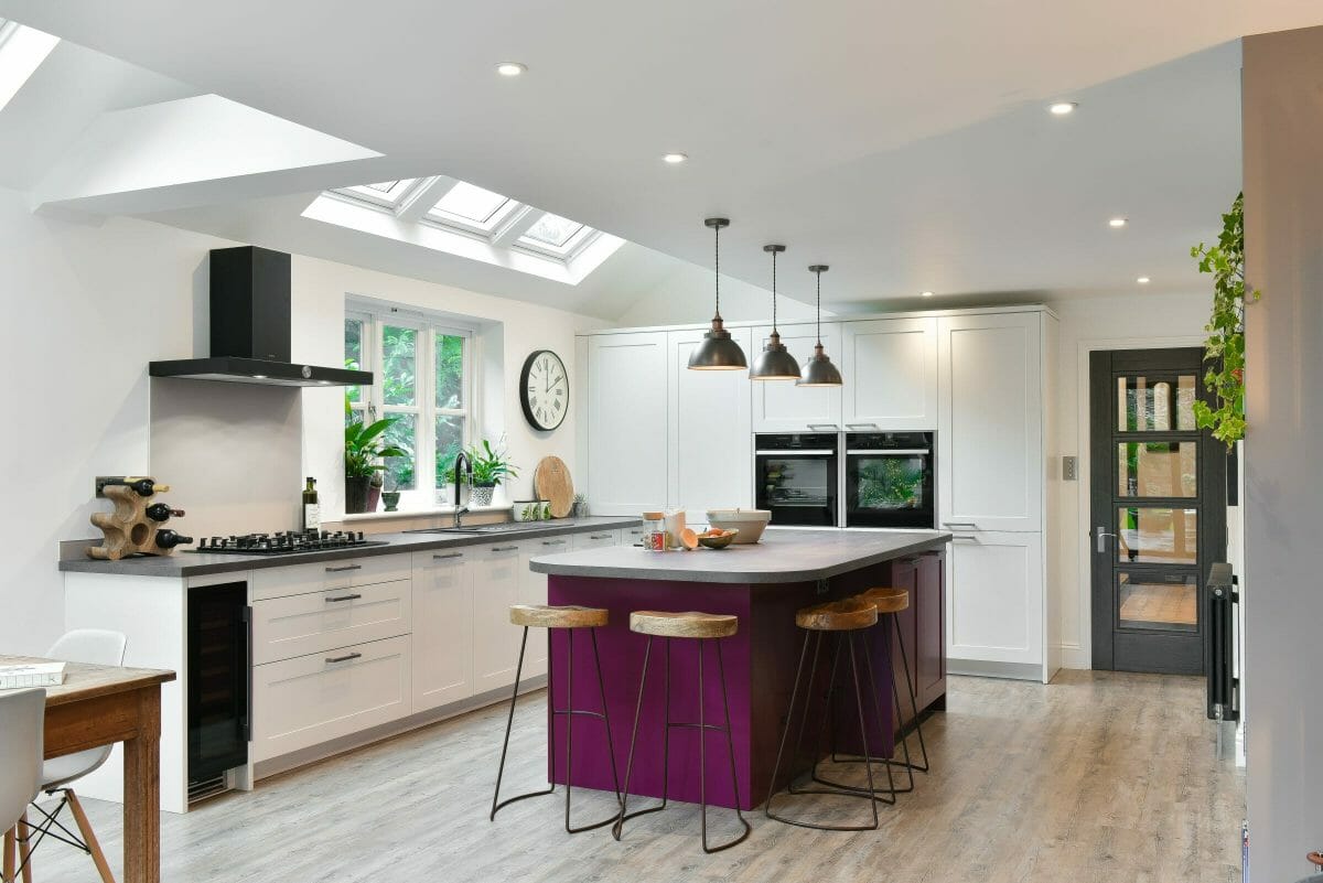 Colourful Island Kitchen Colourful Island Kitchen