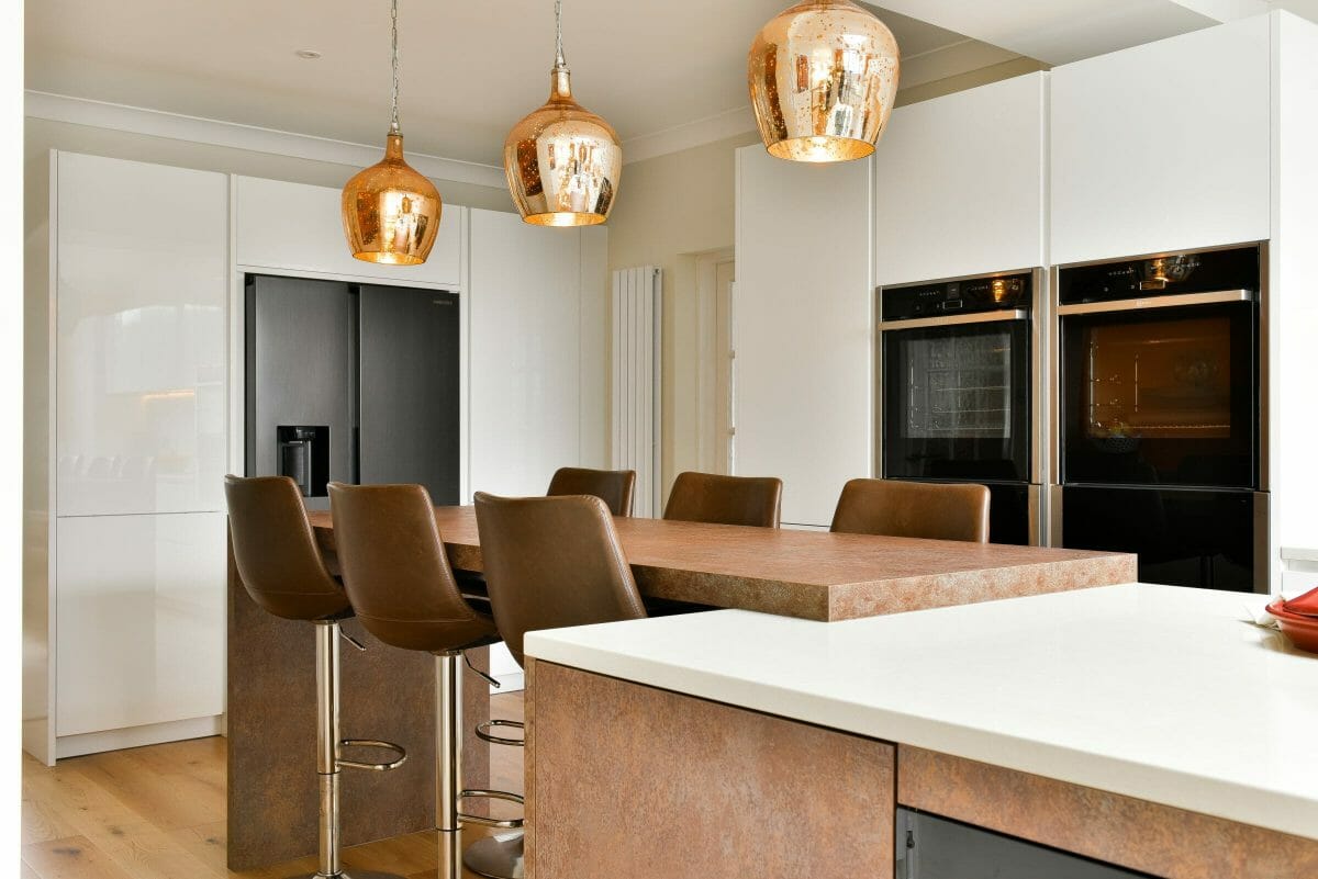 Gloss And Bronze Textured Kitchen Gloss And Bronze Textured Kitchen