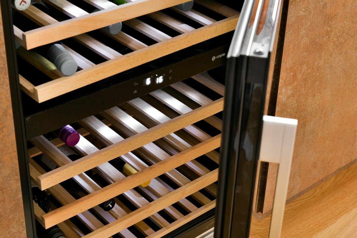 Gloss And Bronze Textured Kitchen Wine Rack
