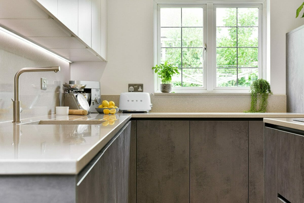 Handleless Concrete Effect Kitchen Handleless Concrete Effect Kitchen