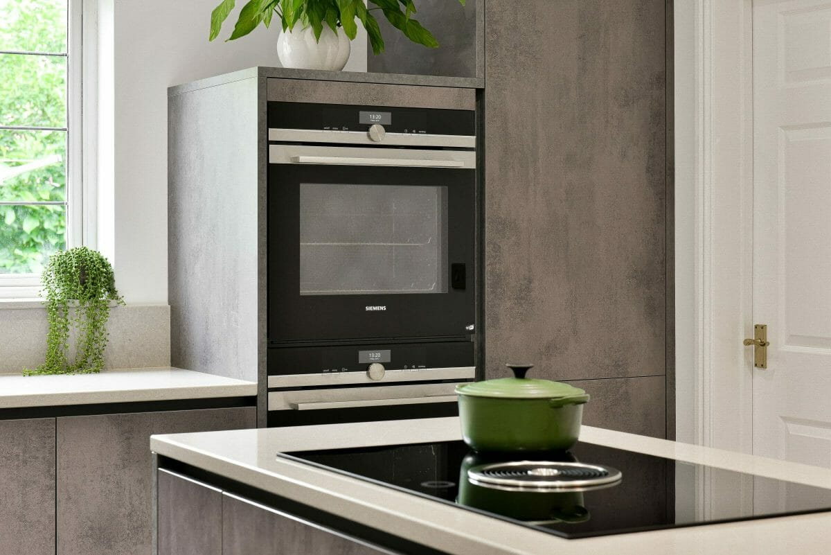 Handleless Concrete Effect Kitchen Handleless Concrete Effect Kitchen