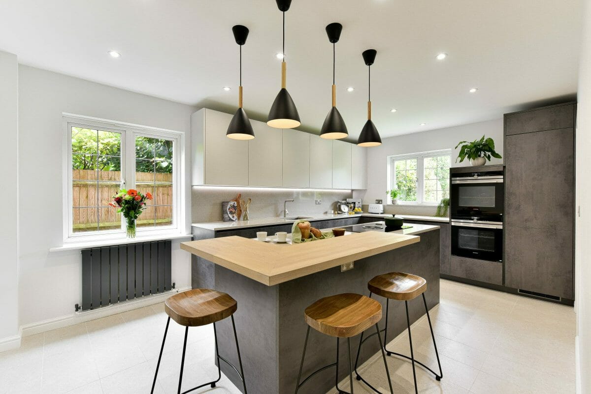 Handleless Concrete Effect Kitchen Handleless Concrete Effect Kitchen