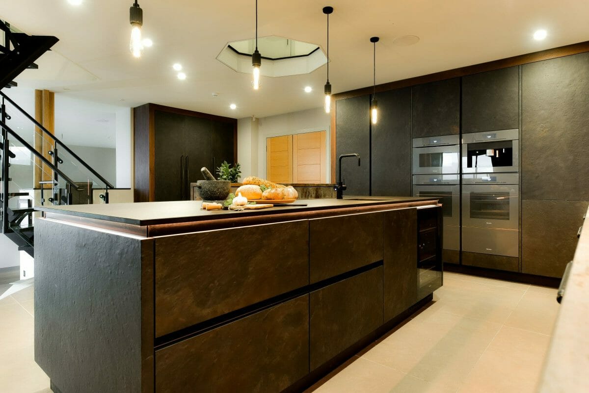 Industrial Slate and Copper Oak Kitchen Industrial Slate and Copper Oak Kitchen