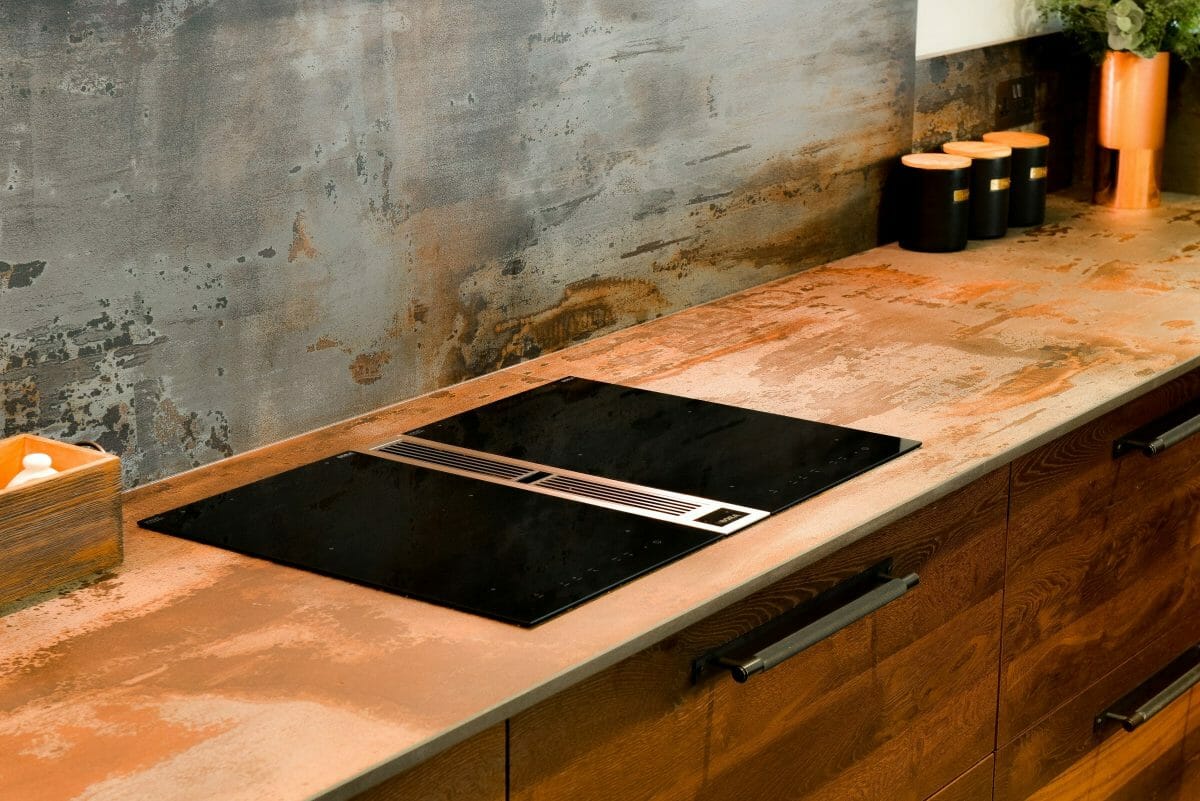 Industrial Slate and Copper Oak Kitchen Industrial Slate and Copper Oak Kitchen