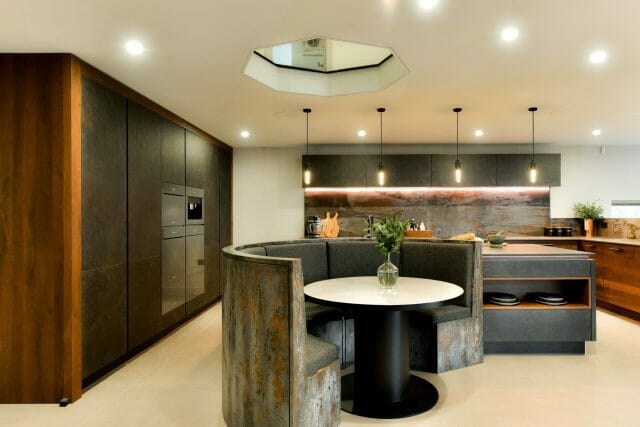 Industrial Slate and Copper Oak Kitchen Industrial Slate and Copper Oak Kitchen