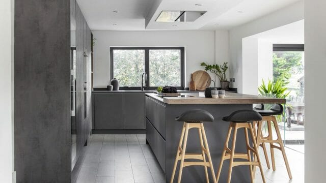 MODERN MATT BLACK KITCHEN Landscape MODERN MATT BLACK KITCHEN