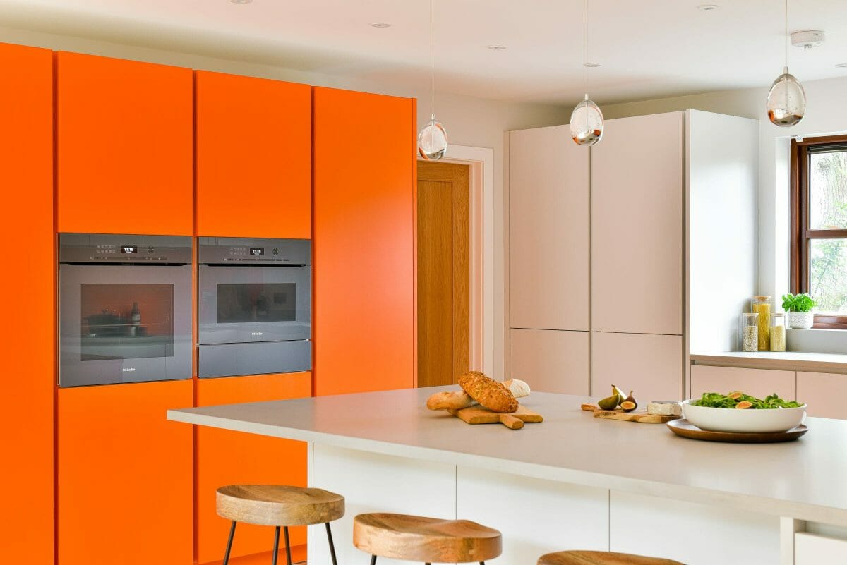 Fresh Orange White and Wood Kitchen Fresh Orange White and Wood Kitchen