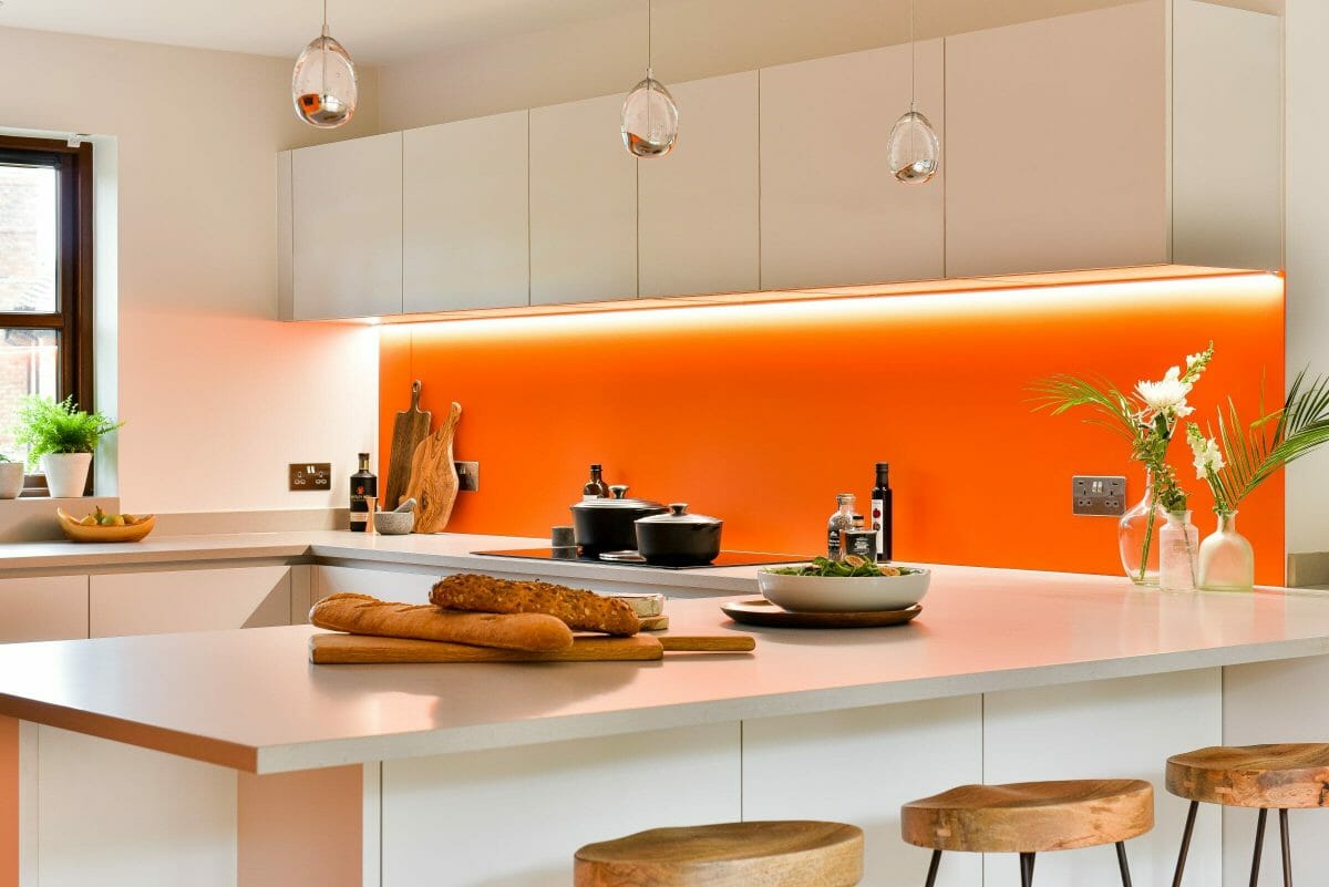 Fresh Orange White and Wood Kitchen Fresh Orange White and Wood Kitchen