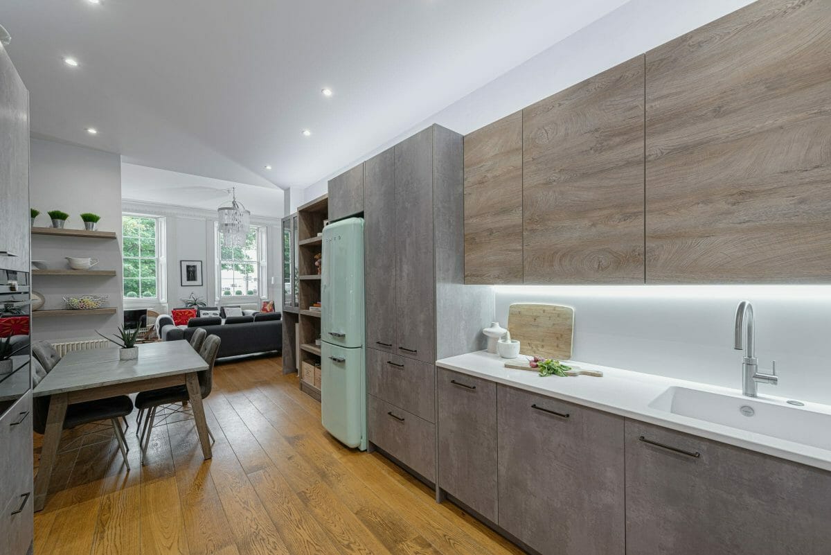 modern victorian kitchen with concrete finish modern victorian kitchen with concrete finish