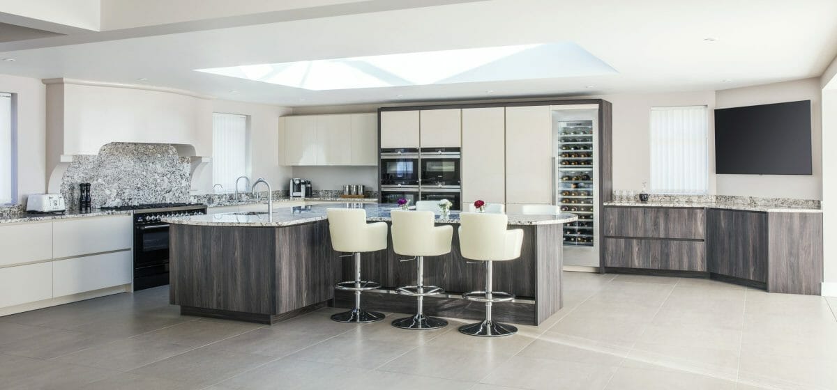 Caruba Elm and Gloss Kitchen