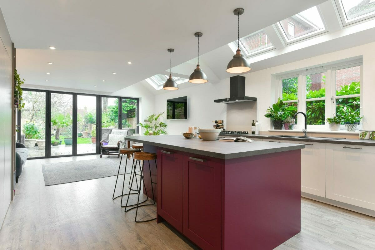 Colourful Island Kitchen Colourful Island Kitchen