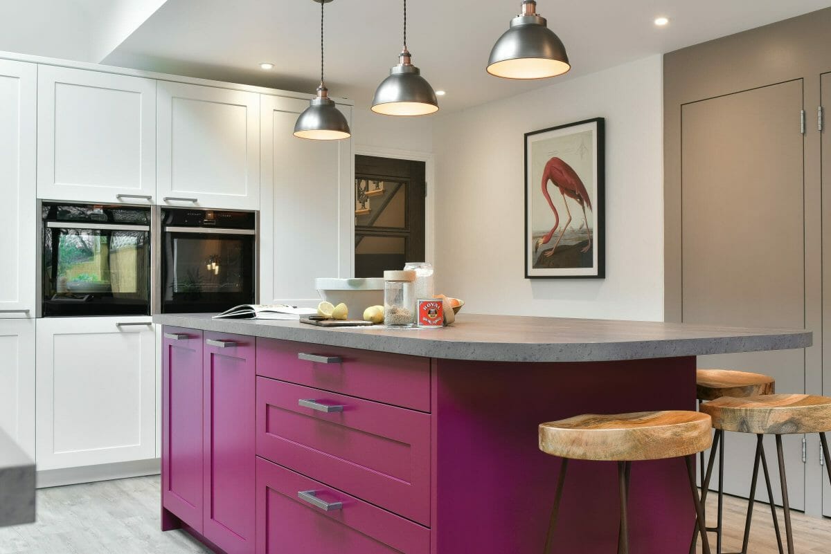 Colourful Island Kitchen Colourful Island Kitchen