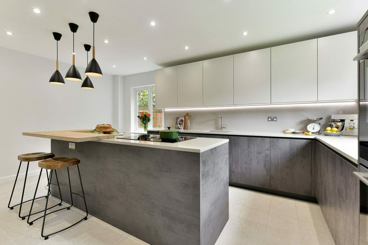 Concrete Modern Glossy Kitchen Concrete Modern Glossy Kitchen