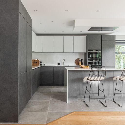 Contemporary Open Plan Apartment In Grey