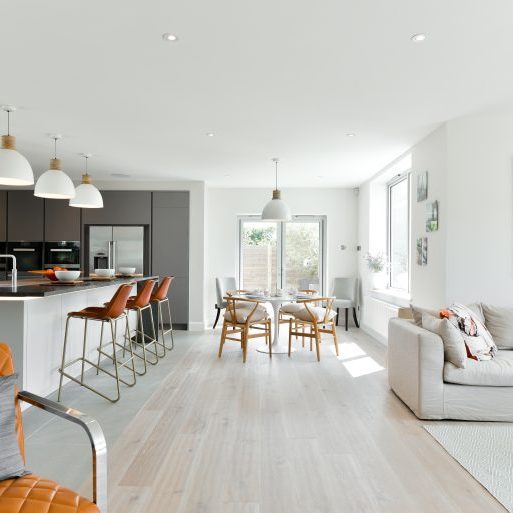 Open Plan Kitchen With Feature Island