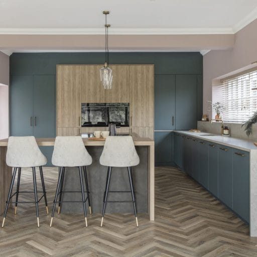 Deep Green Luxe modern kitchen