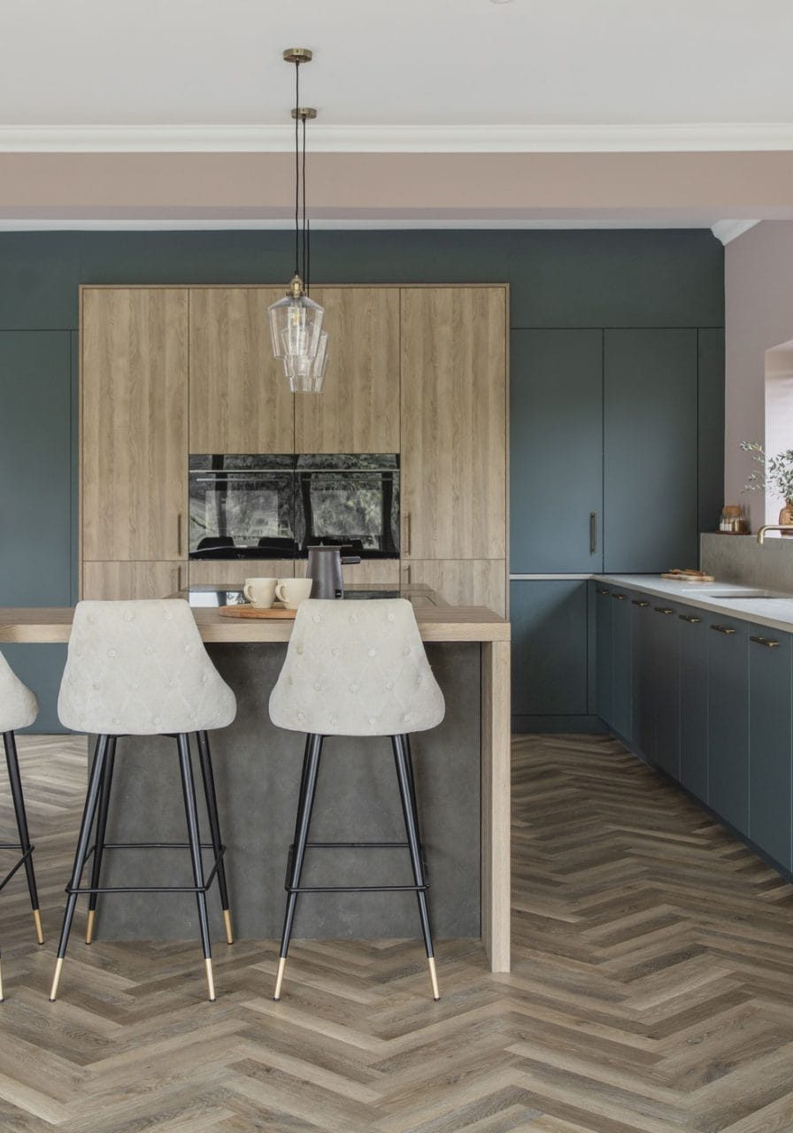 Deep Green Luxe modern kitchen