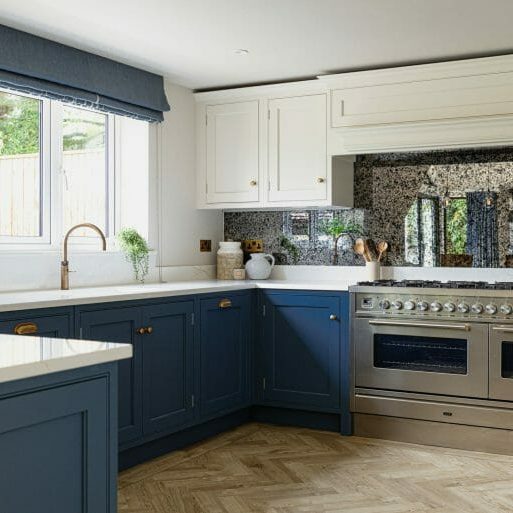 Classic Blue and Cream Shaker Kitchen Classic Blue and Cream Shaker Kitchen