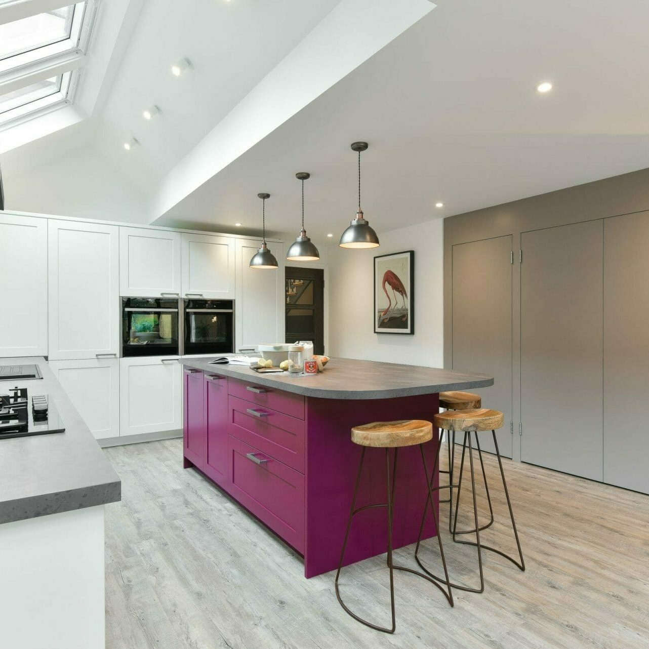 Colourful Island Kitchen Colourful Island Kitchen