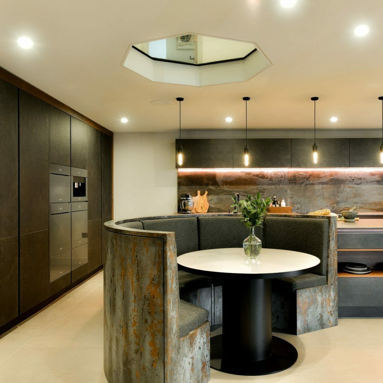 Industrial Slate and Copper Oak Kitchen Industrial Slate and Copper Oak Kitchen